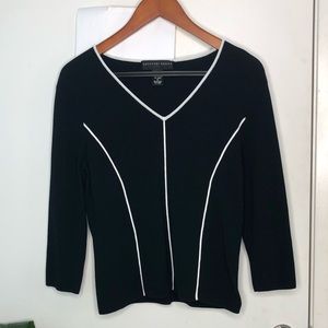 Geoffrey Beene Sport White and Black Shirt